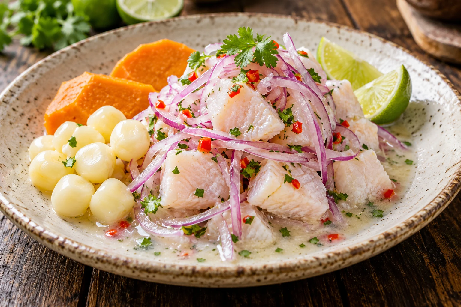 Ceviche clásico peruano